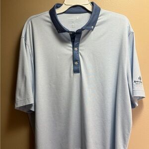johnnie-O Light Blue Polo with Dark Blue Accents